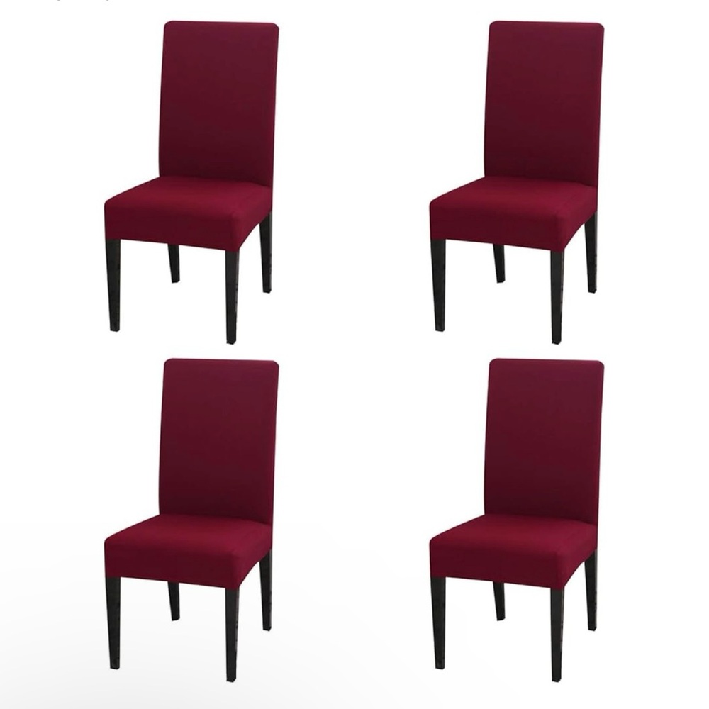 4 Burgundy Chair Slipcovers~ 40 units current stock